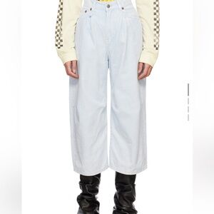 R13 Cropped Damon Cloudy Blue Jeans